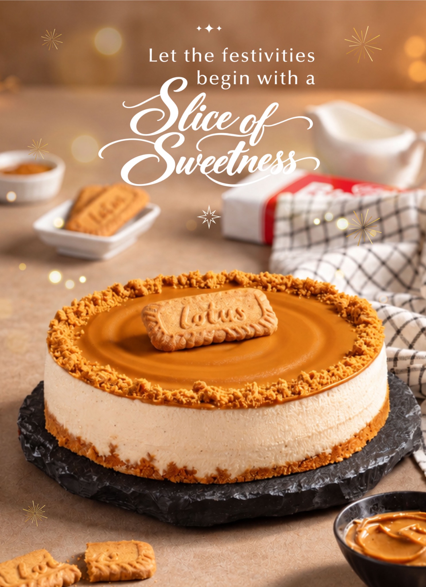 Let the festivities begin with a slice of sweetness