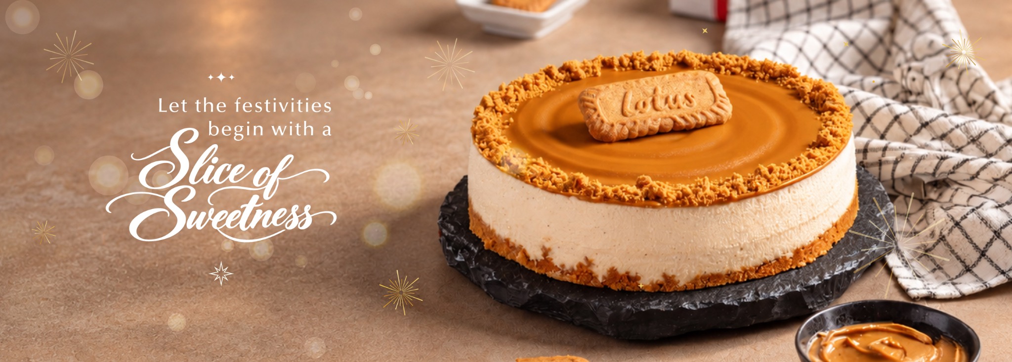 Let the festivities begin with a slice of sweetness